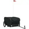 vidaXL Fahrradanhänger Schwarz 45 kg Eisen