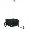 vidaXL Fahrradanhänger Schwarz 30 kg Eisen