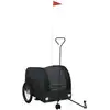 vidaXL Fahrradanhänger Schwarz 45 kg Eisen