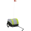 vidaXL Fahrradanhänger Schwarz und Grün 30 kg Eisen