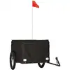 vidaXL Fahrradanhänger Schwarz 45 kg Eisen