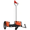 vidaXL Fahrradanhänger Orange und Schwarz Oxford-Gewebe & Eisen