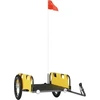 vidaXL Fahrradanhänger Gelb Oxford-Gewebe und Eisen