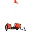 vidaXL Fahrradanhänger Orange Oxford-Gewebe und Eisen