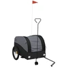 vidaXL Fahrradanhänger Schwarz 45 kg Eisen
