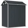 vidaXL Gartenhaus Anthrazit 192x152,5x237 cm Verzinkter Stahl