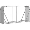 vidaXL Kaminholzunterstand Hellgrau 180x45x100 cm Verzinkter Stahl