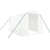 vidaXL Gewächshaus mit Stahlrahmen Weiß 8 m² 4x2x2 m