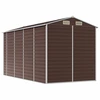 vidaXL Gartenhaus Braun 191x385x198 cm Verzinkter Stahl