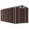 vidaXL Gartenhaus Braun 191 x 470 x 198 cm Verzinkter Stahl