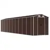 vidaXL Gerätehaus Braun 191x895x198 cm Verzinkter Stahl