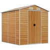 vidaXL Gartenhaus Hellbraun 191 x 215 x 198 cm Verzinkter Stahl