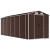 vidaXL Gartenhaus Braun 191x555x198 cm Verzinkter Stahl