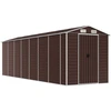 vidaXL Gartenhaus Braun 191x640x198 cm Verzinkter Stahl
