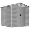 vidaXL Gartenhaus Hellgrau 191 x 215 x 198 cm Verzinkter Stahl