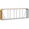 vidaXL Kaminholzunterstand Holzoptik 300x45x100 cm Verzinkter Stahl