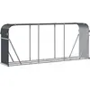 vidaXL Holzkorb Anthrazit 234x45x100 cm Verzinkter Stahl