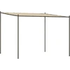 vidaXL Pavillon Beige 3x3 m 180 g/m² Stoff und Stahl