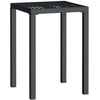 vidaXL Gartentisch Anthrazit 50x50x72 cm Stahl