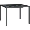 vidaXL Gartentisch Anthrazit 100x100x72 cm Stahl