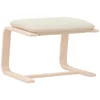 vidaXL Polsterhocker Fußhocker Creme 51x41x40 cm Stoff (1 St)