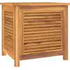 vidaXL Gartenbox mit Beutel 60x50x58 cm Massivholz Teak