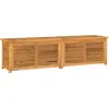 vidaXL Gartenbox mit Beutel 200x50x55 cm Massivholz Teak