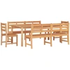 vidaXL 5-tlg. Garten-Essgruppe Massivholz Teak