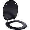 Bathroom Solutions Toilettensitz MDF 18 Zoll schwarz schwarz