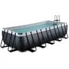 EXIT Black Leather Rahmenpool 540x250x122cm, Aufstellpool, mit Sandfil...