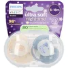 Philips AVENT Schnuller Ultra Soft Night Time 6 18 Monate | Pfirsich/B...