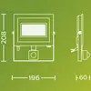 Philips LED-Außenstrahler Lois UE Sensor, 24 W, 3.000 K IP65