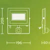 Philips LED-Außenstrahler Lois UE Sensor, 24 W, 5.000 K IP65