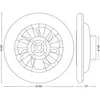Philips LED-Deckenventilator Amigo, weiß, 49 cm, CCT, DC