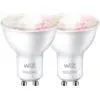 WiZ Smart-Lampe - Weißes und farbiges Licht - GU10 - Doppelpack