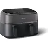 Philips Airfryer 9L Dual Basket, RapidAir, Digital, schwarz (NA350/03)
