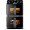 Philips Stacked Airfryer 4000 Serie Heißluftfritteuse, Schwarz/Grau, 1...