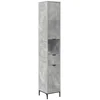 vidaXL Badezimmerspiegelschrank Badezimmerschrank Beton Grau 31,5 x 33...