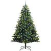 vidaXL, Weihnachtsbaum, Elia (mit LEDs und blauen Bällen) (240 cm)