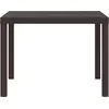 vidaXL Gartentisch Braun 100 x 100 x 73 cm Poly-Rattan