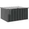vidaXL Gartenlagerbox Schwarz 101 x 82 x 50 cm Stahl
