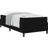 vidaXL Boxspringbett Schwarz 100 x 200 cm Stoff