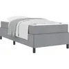 vidaXL Boxspringbett Hellgrau 80 x 200 cm Stoff