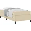 vidaXL Boxspringbett Creme 80 x 200 cm Stoff