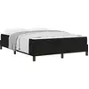 vidaXL Boxspringbett mit Matratze Schwarz 160 x 220 cm Stoff