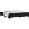 vidaXL Boxspringbett mit Matratze Schwarz 180 x 200 cm Stoff