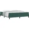 vidaXL Boxspringbett mit Matratze Dunkelgrün 180 x 200 cm Stoff