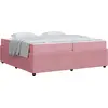vidaXL Bettrahmen Rosa 200 x 200 cm Stoff