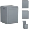 vidaXL Garten-Aufbewahrungsbox 90 L Grau PP Rattan - Gartenboxen