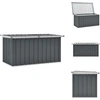 vidaXL Gartenbox Grau 129 x 67 x 65 cm - Gartenboxen